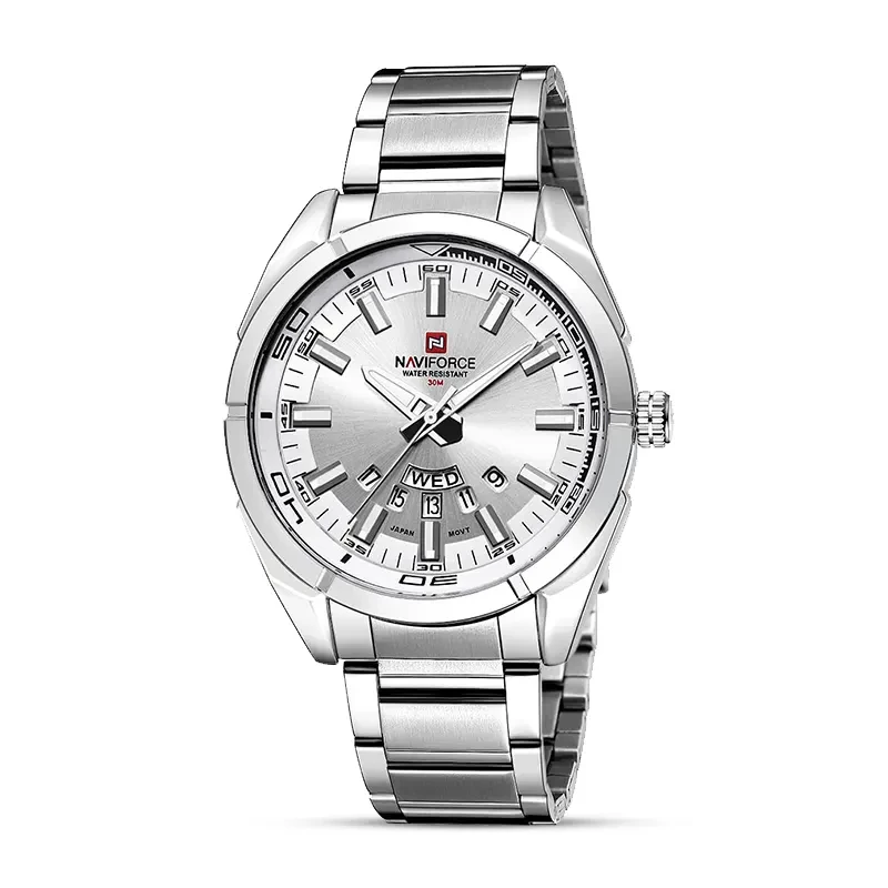 Naviforce Fashion NF9038 Silver Dial Men's Watch